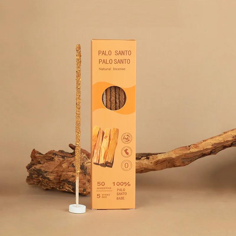 

5 шт./коробка Палочка из перуанского священного дерева/Натуральная аргентинская растительная палочка Благовонная палочка Кедр Шалфей Османтус Роза Комнатная благовонная палочка Peruvian holy wood