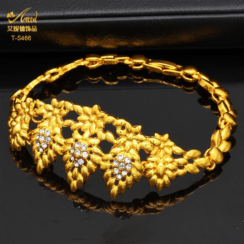 Dubai Jewelry Set for Women Wedding African Indian Flower Necklace Earring 24K Gold Plated Jewellery Party Gifts Wholesale