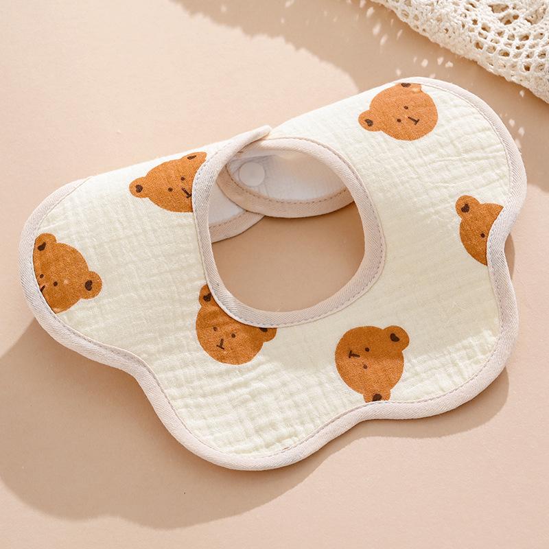 Pure Cotton Waterproof Baby Bibs for Boys - Newborn Feeding Drool Bibs