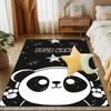 1PC Custom Name Panda Stars Night Theme Theme Floor Mat Ideal for Living Room, Game Rooms, Office, Bedroom, Floor Mat Playful Design