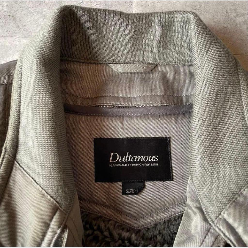 Used Vintage Blouson Jacket Glossy Short Length L American Casual Military Biker