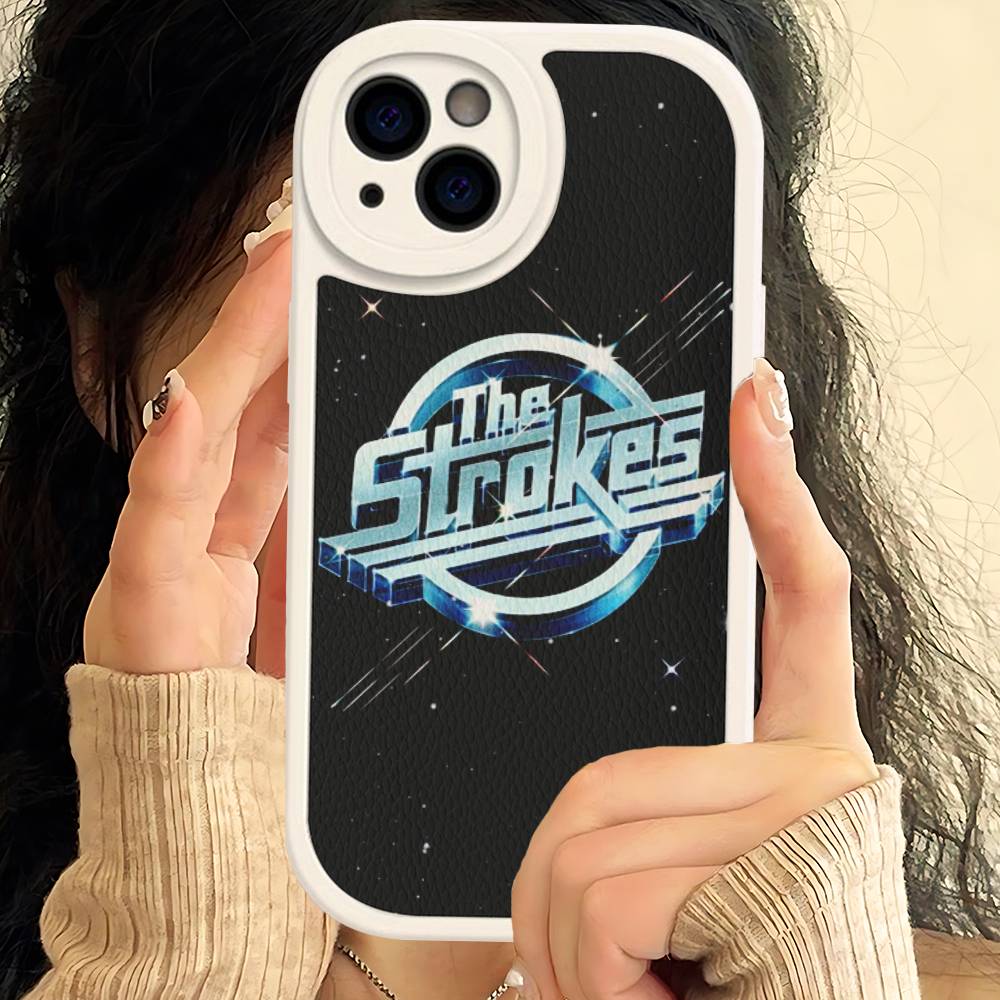 

Famous Rock Band The S-strokes Leather Phone Case For IPhone 15 14 13 Pro Max 12 11 16 Plus Phone Cover iphone 11