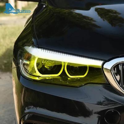 Placas de LED DRL Acabamento para BMW Série 5 G30 G31 F90 M5 2017 2018 Farol Luz Diurna Angel Eyes Amarelo Limão