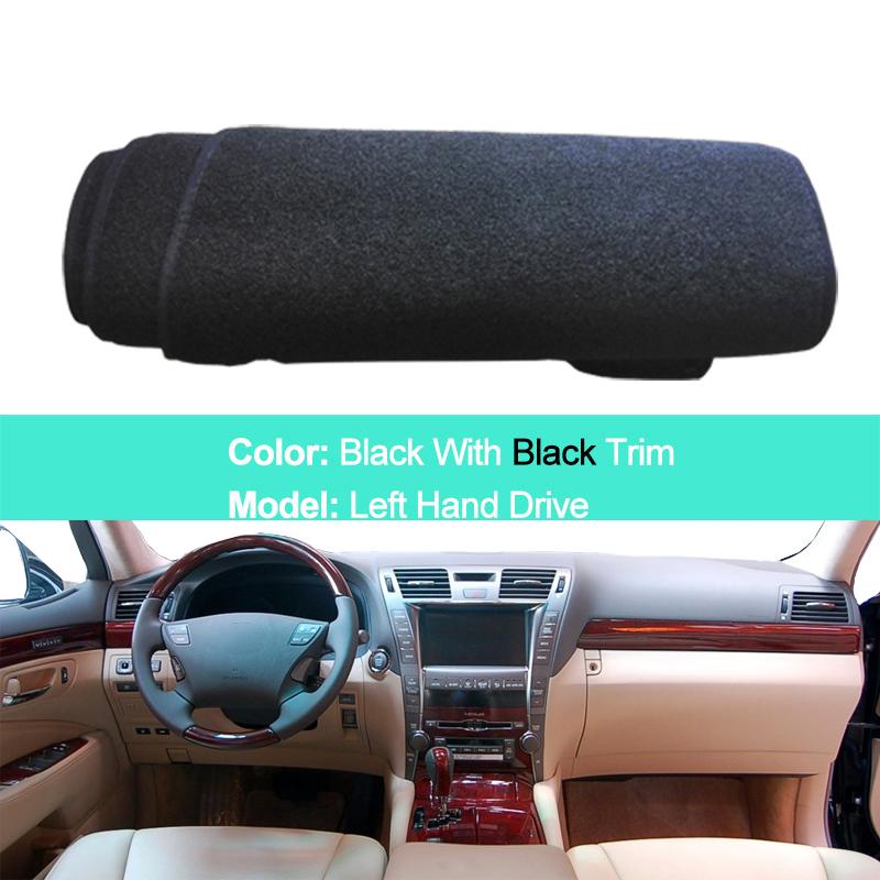 For Lexus LS460 LS460L LS600L LS460H LS600H 2006- 2011 2 Layers Car Dashboard Cover Carpet Cape Rug Pad Carpet Dashmat Sun Shade