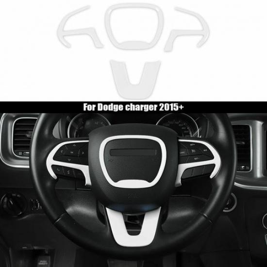 Inner Steering Wheel Decor Cover Trim for Dodge Charger Challenger Durango 2015+