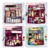 New Glitter Pink & Craft Tool Storage Box,3-Layer Stackable Carry Tackle Box Sewing Box Organizer for Art