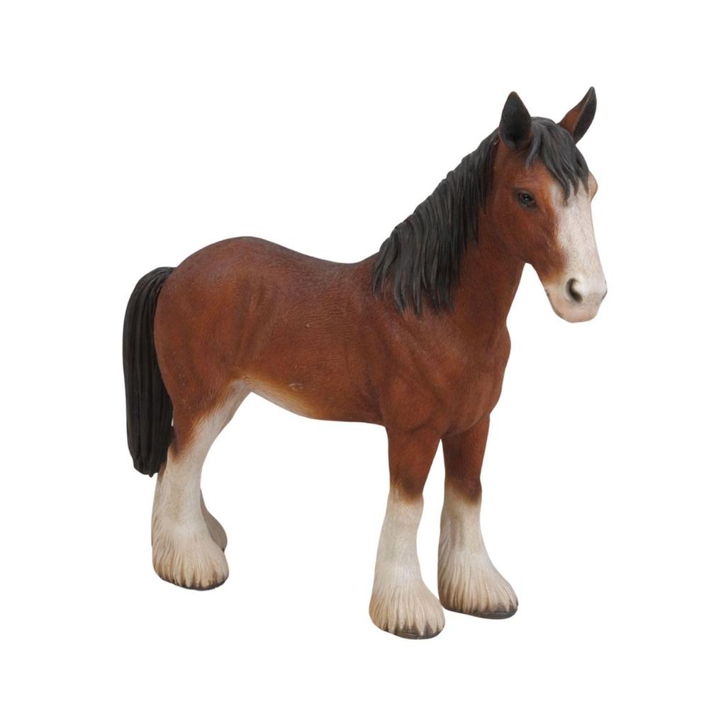 Ubia Standing Horse 24 x x cm Doll Figurine Ornament Animal Garden Decor Horse H13271 (Small) 6.5 22.5