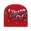 2025 Autumn and Winter New Wool Hat Trendy Fashion Letters Cherry Love Warm Ear Hat Knitted Hat Women