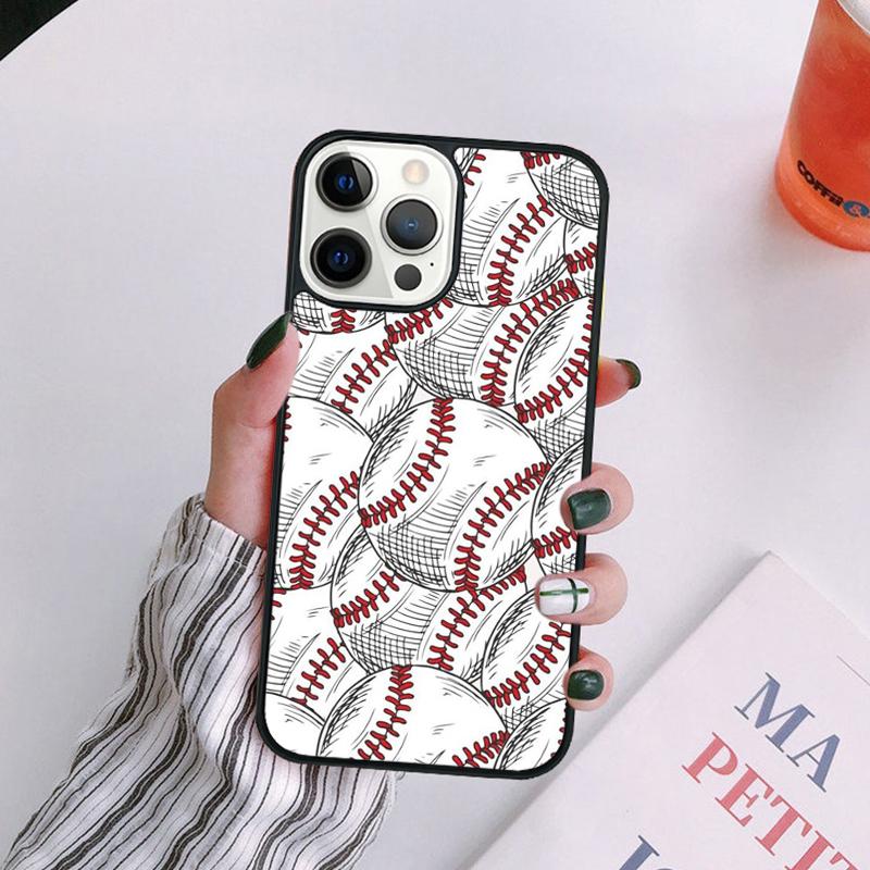 Love Baseball Sport Phone Case For iPhone 17 Air 14 13 12 16Pro Max 15 11 Plus Cover Shell Max coque