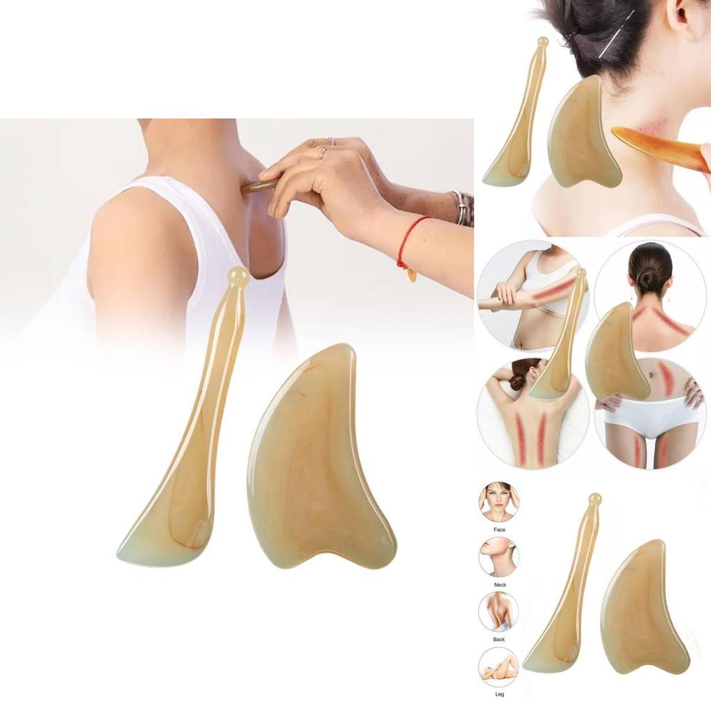 Premium Natural Resin Gua Sha Board For Facial And Neck Massage With Thick Design