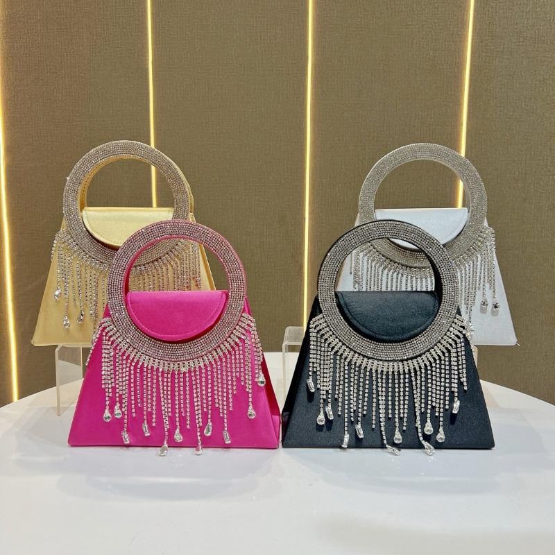 Elegant Diamond-encrusted Ladies' Evening Bag, Fashionable Crossbody Bag, High-end Clutch, Handbag