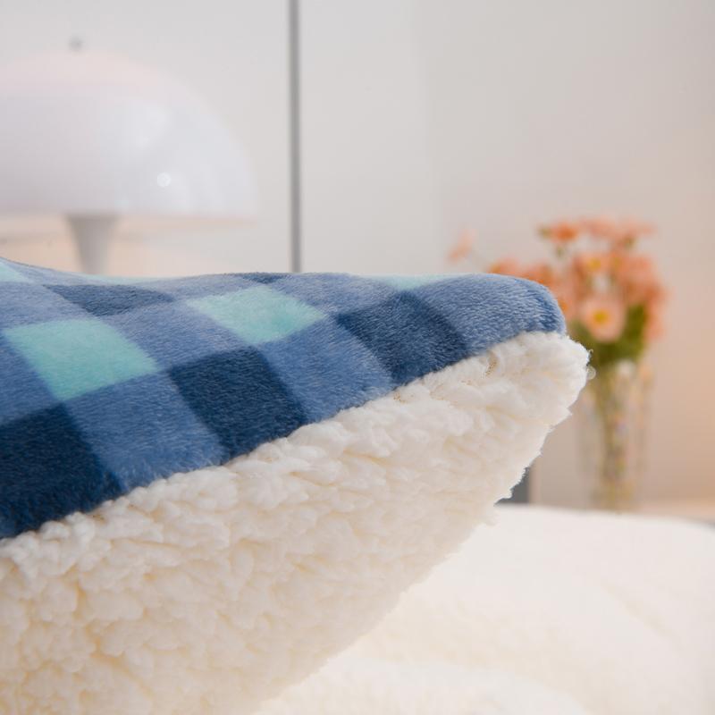 New Plaid Super Thick Autumn Winter Keep Warm Blanket Soft Lambswool Warmth Blankets Milk Velvet Comfortable Fluffy Comforter