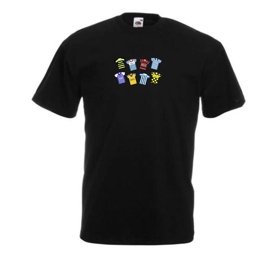 Huddersfield Retro Kits Black T-Shirt Adult tshirt Great Gift Classic Kits XL