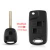 Modified Flip 2/3 Button Remote Key Shell Case For Toyota Rav4 Avalon Prado Tarago Camry Tarago For Lexus Es Rx Lx Gs Key