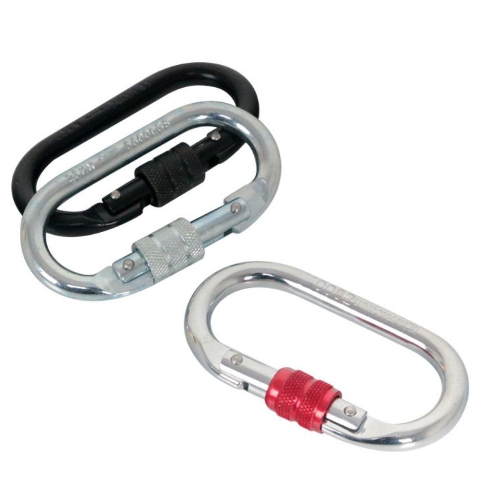 25KN High Strength Safety Auto Lock Buckle Aluminum Zinc Zinc Alloy Outdoor Sports Buckle  Rock Climbing
