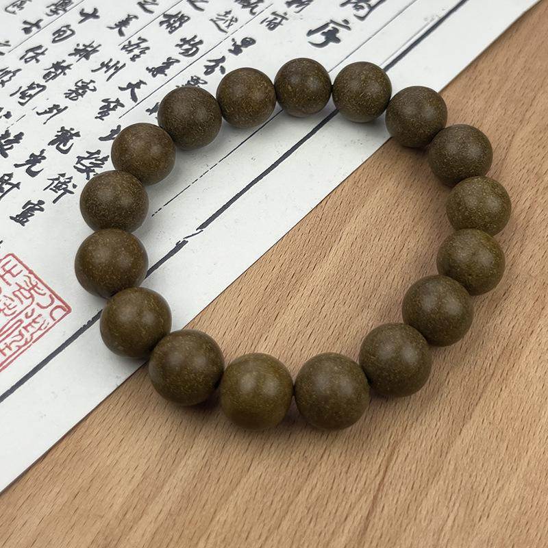 **Elegant Fragrance**: Natural Herbal Incense Bead Bracelet - Medicinal Aroma Gift Jewelry