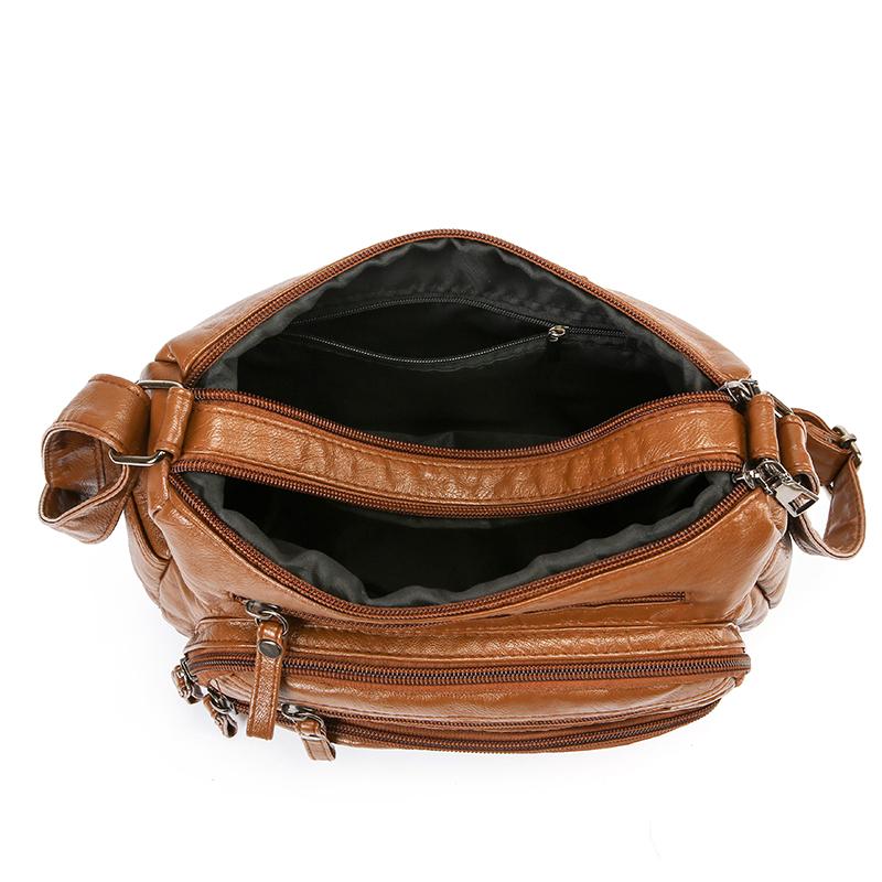 Women's Crossbody Bag Vintage Multi-Layer Shoulder Bag