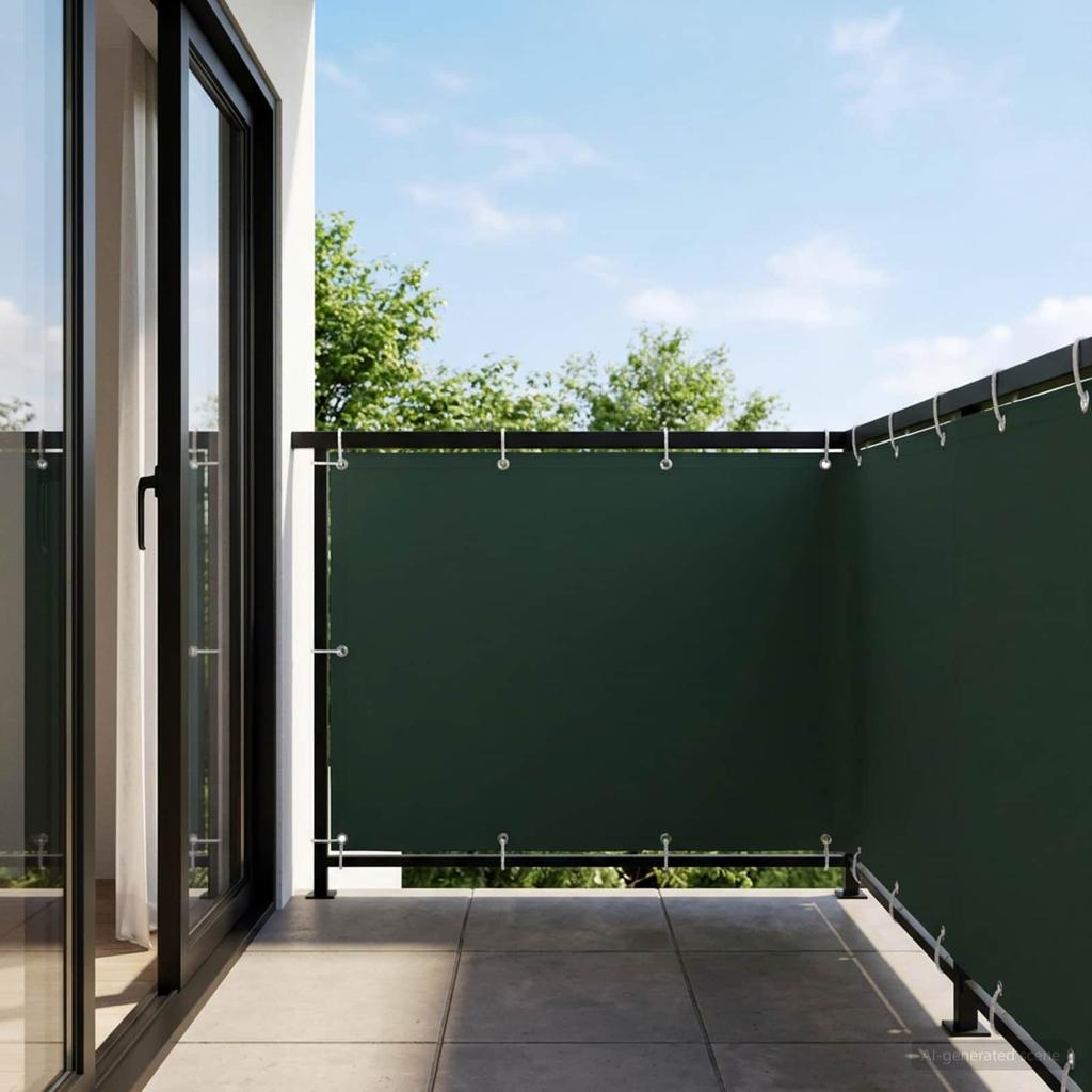 Balcony Privacy Screen 150 x 200 cm Fabric with PU Coating