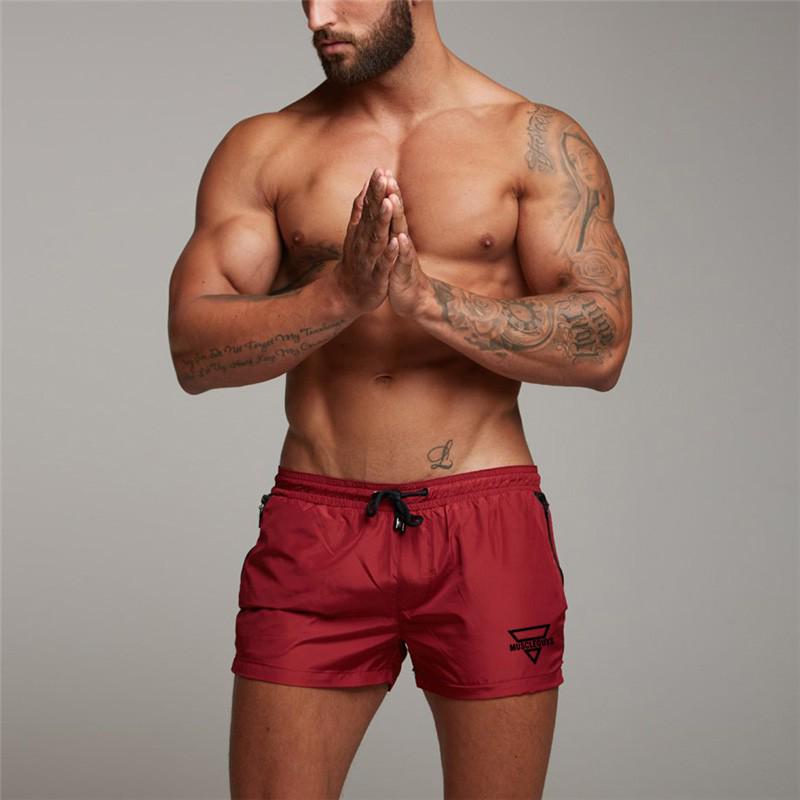 Muscleguys Mens Basketball Summer Shorts Swim Beach Workout Causal Breathable Jogger Pants
