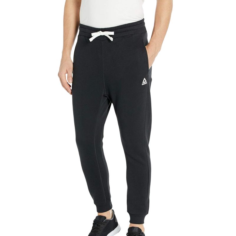 Reebok Lace-Up Mid-Waist Tapered Sports Pants Men pants EJ9868 M