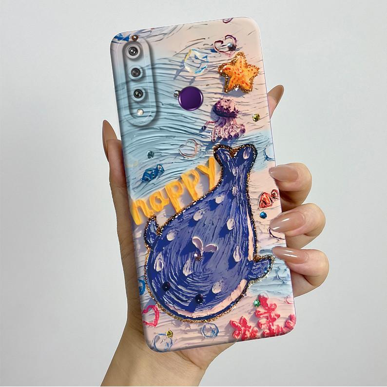 Für Huawei Y6p Hülle MED-LX9 Hübsche Schmetterlingsblumen Coque Weiche Flüssigsilikon Handyhülle Für Huawei Y7p Y 6p 2020 Rückseite