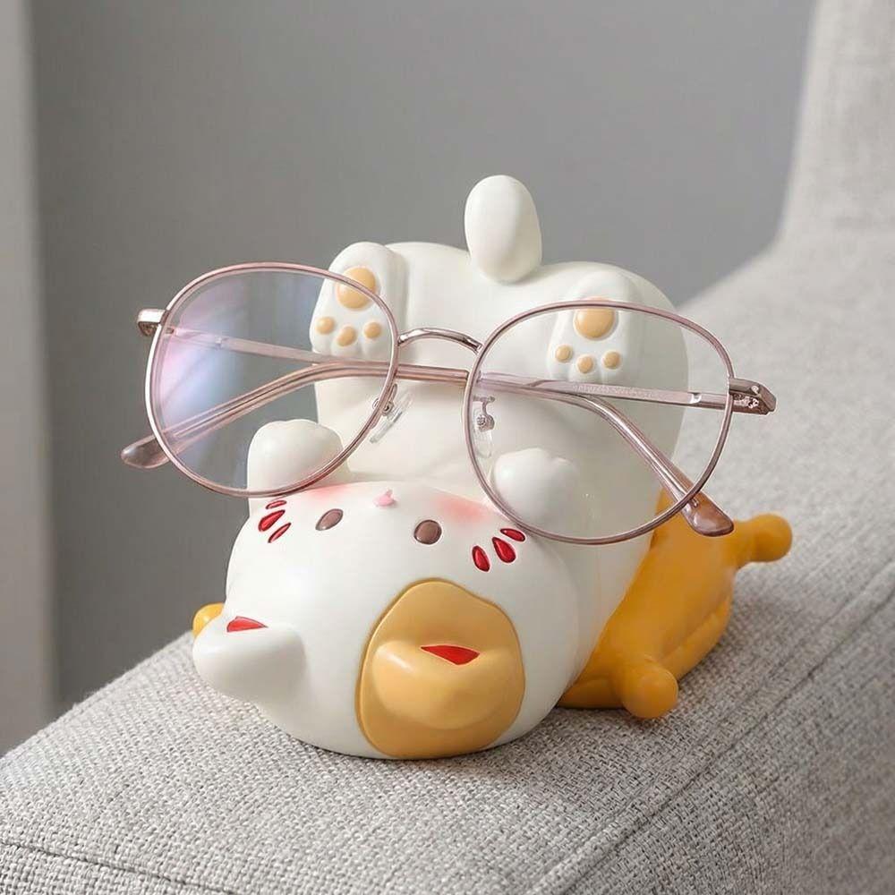 Suporte de telefone em forma de gato de resina antiderrapante suporte de telefone em forma de gato suporte de mesa para gatos decorações de bonecas