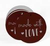 Inkdotpot Pack Of 100 Real Gold Foil Paper Tags Made With Love Text Favor Hang