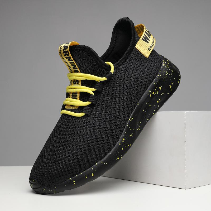 

Spring and summer new men s casual sports shoes lightweight fashion soft sole versatile fly-woven running shoes men s shoes 47