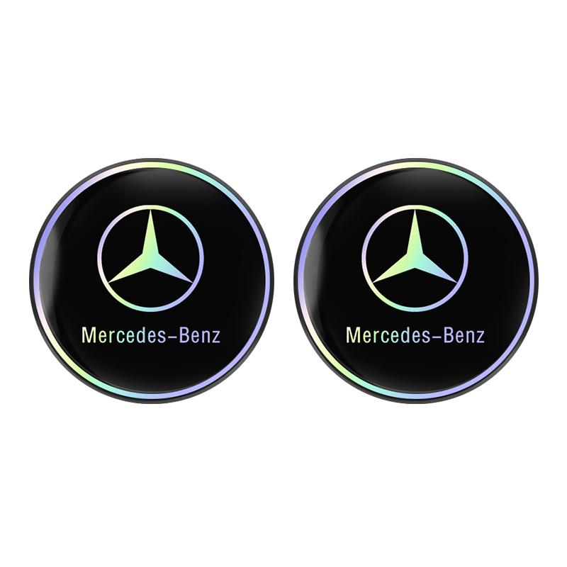 

GLC GLB 2Pcs Car Waterproof Coaster Non Slip Water Cup Pad Mat For Mercedes Benz AMG W177 W176 X166 X167 C257 C218 X253 C118 C1