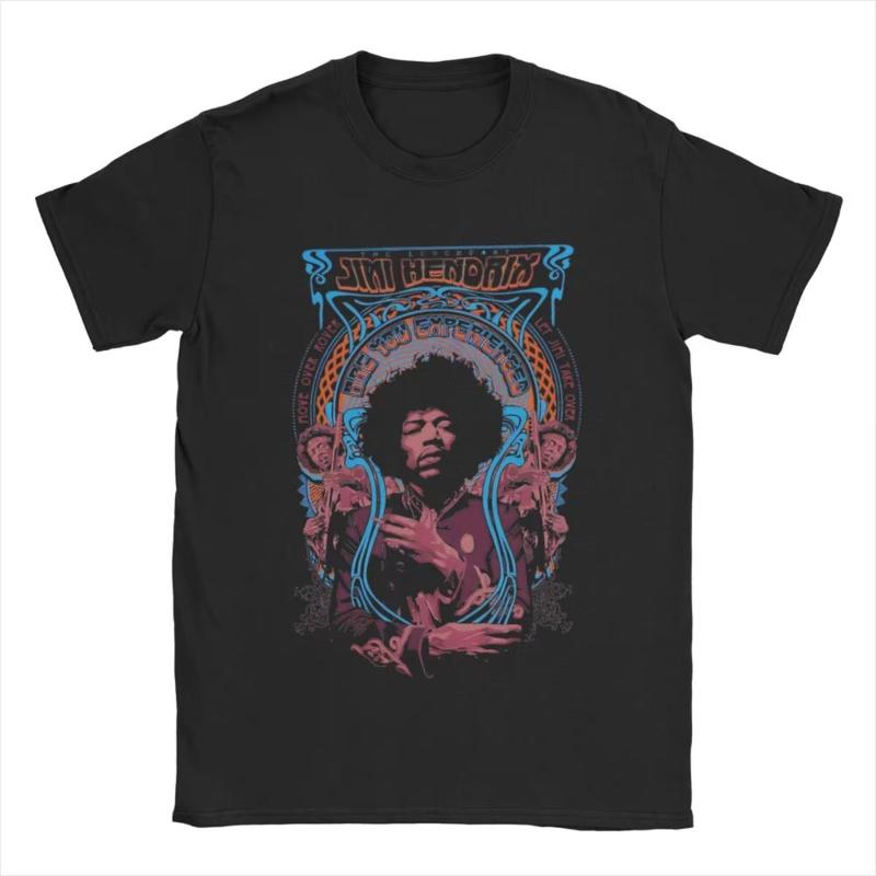 Jimi Hendrix 2026 New Bestseller Unisexs Y2k Rock Album Graphic Hawaiian Luxury Hiphop Style Shirt WOMEN Summer Tshirt Fashion