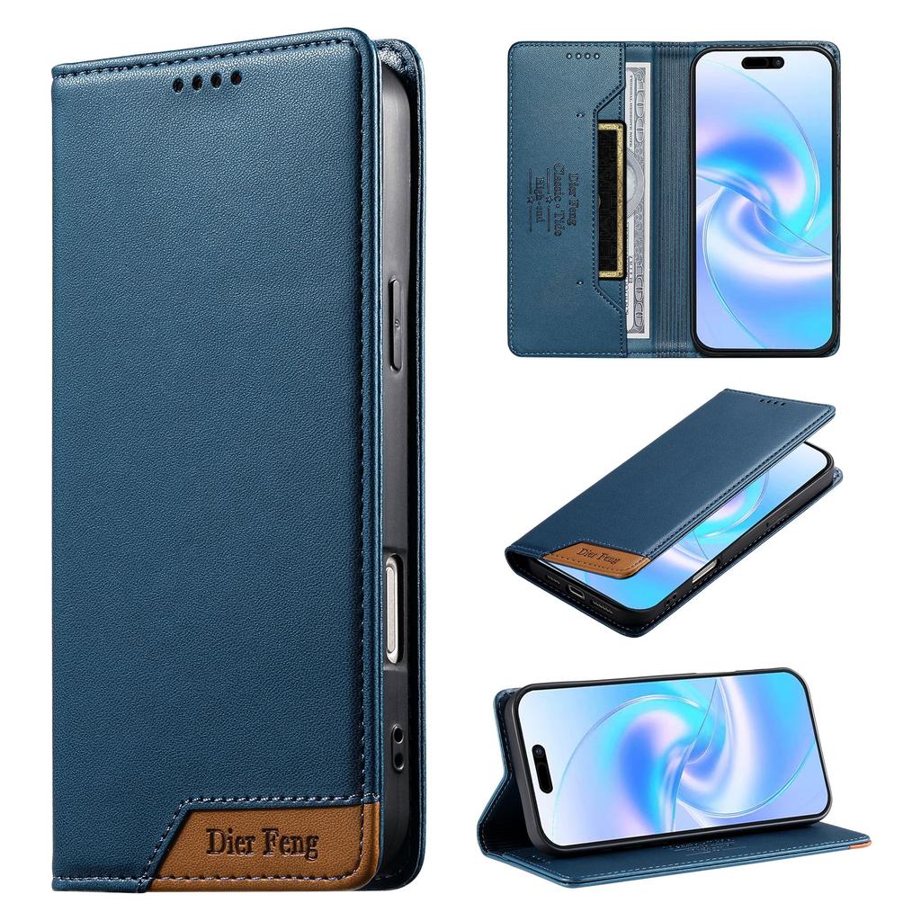 Luxury Business Magnetic Flip Cards Solt Wallet Leather Case for iPhone 17 Pro Max 16 Plus 15 14 13 12 11 Book Stand Bag Cover