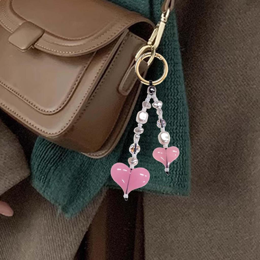 Beaded Keychain Backpack Decoration Portable Cute Hanging Ornament Decorative Pendant for Birthday