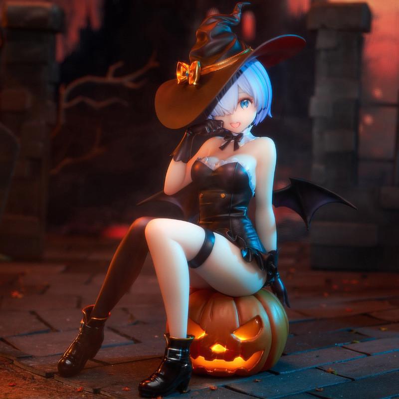 Rezero Lamy Ram Halloween Led Light Figurine Collectible Model For Cosplay Decor