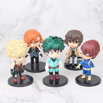5 sztuk wersja Q Anime rysunek Midoriya Izuku Bakugou Katsuki Todoroki Shoto pcv kolekcjonerskie zabawki