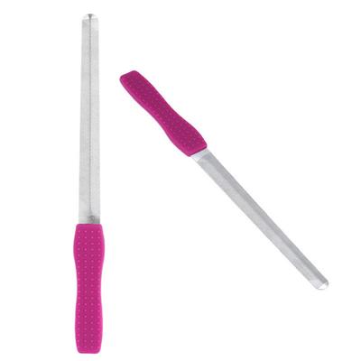 Lima per unghie in metallo in acciaio inossidabile a doppia faccia, strumento per manicure e pedicure