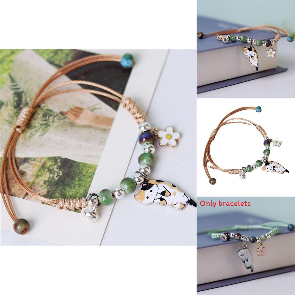 Spring 2024 Cat Animal Pendant Bracelet With Electroplated Finish For Stylish Women