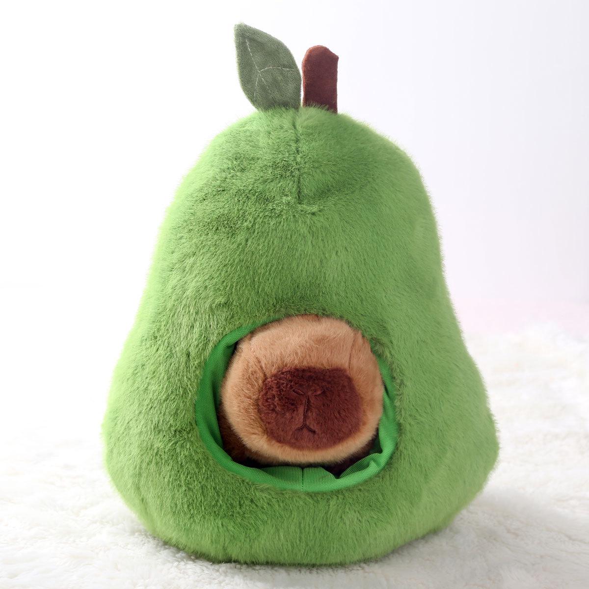 

Мягкая кукла Капибара Авокадо - детская игрушка-комфорт и тряпичная кукла, идеальный подарок на день рождения 35cm/0.16kg