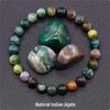 Jingde Jewelry Natural Agate Bracelet: Single-Loop Crystal Stone for Men and Women