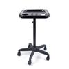 Aluminium Salon Instrument Tray, Height Adjustable Trolley Cart Tray Station on Wheels for Salon Tattoo Spa Beauty Service Holder Tool Storage