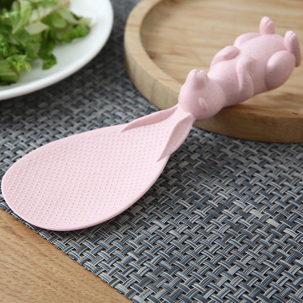 Nepřilnavá lžička na rýži ve tvaru králíka na servírování rýže Lopatka na rýži Vertikální kuchyně