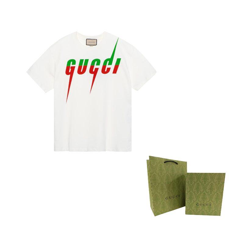 Gucci Pánské bavlněné tričko Blade Bílé 565806-XJAZY-9037