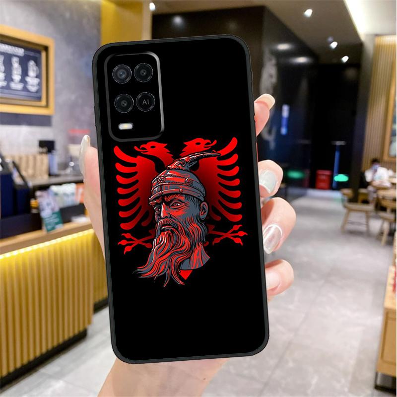 Albania Albanians Flag Case For Oppo A74 A54 A94 A78 A98 A18 A60 A80 A40 A38 A58 A96 A76 A16 A15 A17 A57 A77 A5 Pro