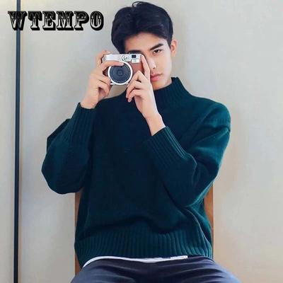 Sweater Men Casual Solid Color Basic Pullovers Knitted Sweaters Male New Winter Quality Mens Pullovers