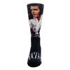 Elvis Presley Unisex Ponožky s motivem mikrofonu pro dospělé, sublimační, s kulatým výstřihem