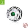 12 Constellation S925 Silver Beaded, Retro Style Fashion Color Zircon Diy Accessories Scc1725