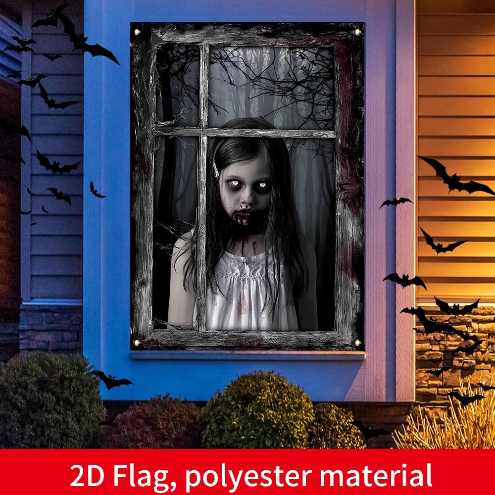 2D Flat 1pc - 31.5x47.24in Decor For Halloween Day of the Dead Party Indoor Outdoor Spooky Theme Decor Room Spanish Day of the Dead