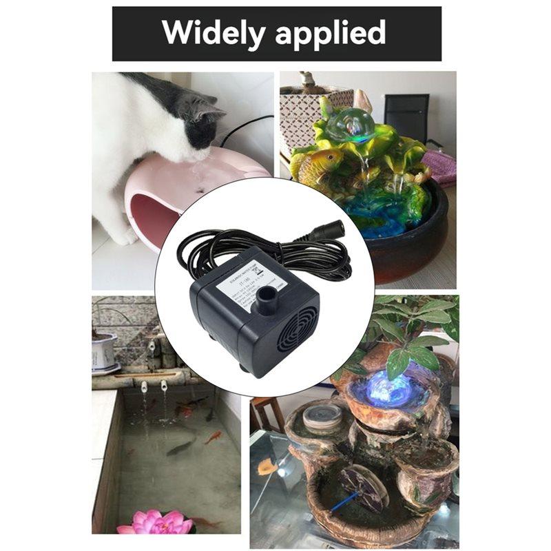 A25F-JT-180 For Solar Fountains DC 12V Mini Brushless Submersible Pump 350L/H Quiet Water Circulation For Fish Tanks