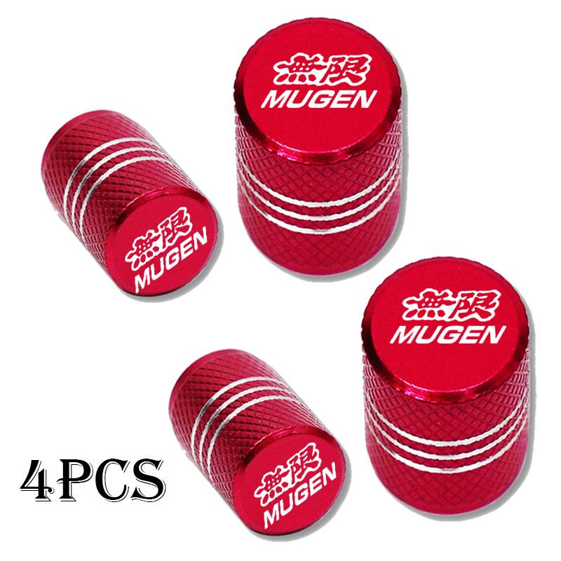 For Honda Mugen Power Civic 5D Accord 8 CRV Hrv Fit Jazz Car Wheel Tire Valve Caps Tyre Stem Covers Airdust Waterproof