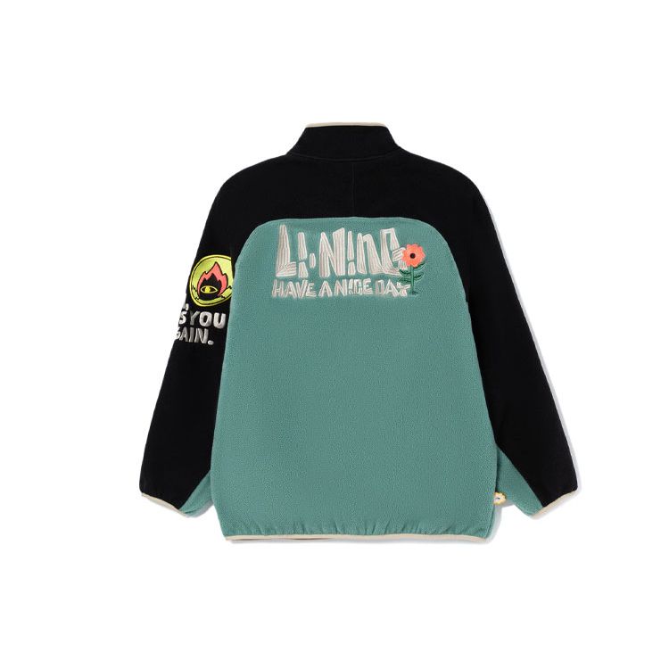 Li-Ning Men's Sports Life Series Loose Crew Neck Sweatshirt Black AWDRB09-2