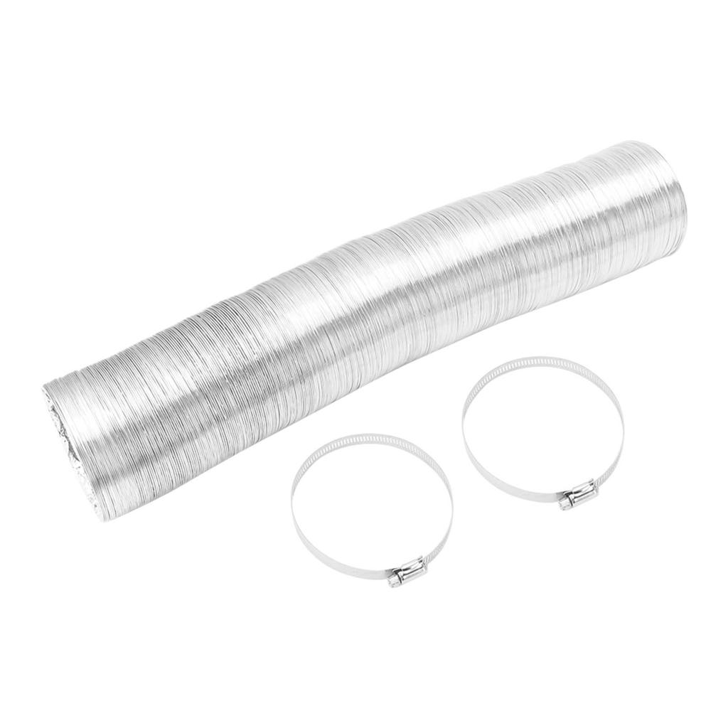 Vent Hose 4 Inch Flexible Double Sided Aluminum Foil Duct Ventilation Pipe 4 Layer Protection Leakage Proof Air Ducting
